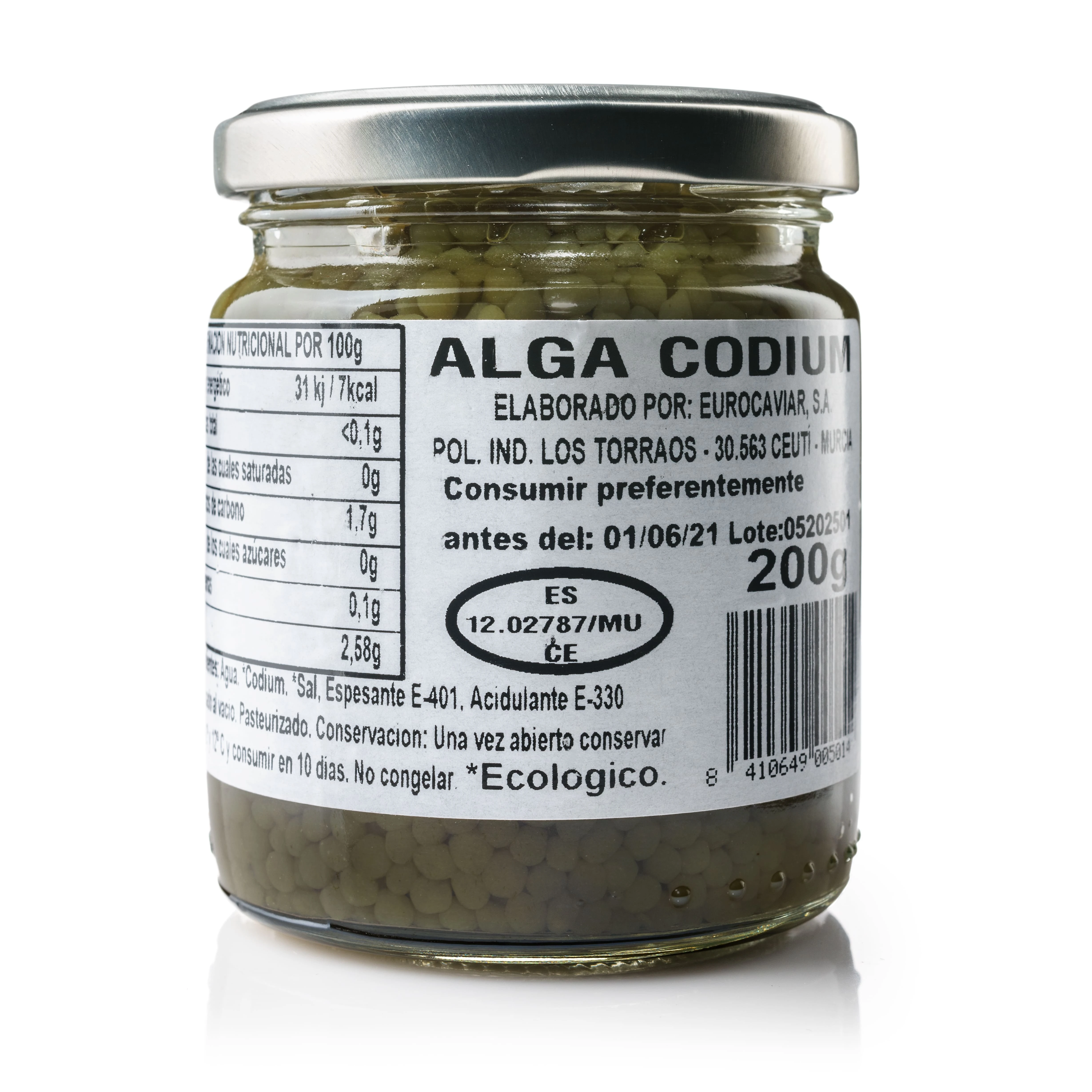 Top quality 200g Codium Seaweed in spheres for food service