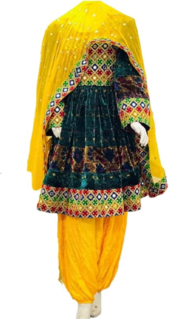 Afghan Kochi Handmade Dress/Clothes Full Embroidery Handwork Afghani Traditional Party Dress Afghan Pashtun Culture Dress Afghan