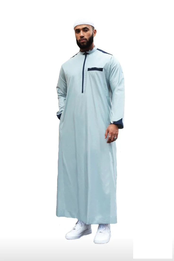 Best Selling Islamic Clothing Men Thobe Muslim Arabic Thobe Wholesale jubba for men islamic men clothing thobe