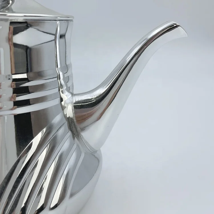 Wholesale 0.8L 1.2L 1.6L 2.0L Arabia Water Kettle Small Stainless Steel Moroccan Tea Set Ramadan Induction Teapot
