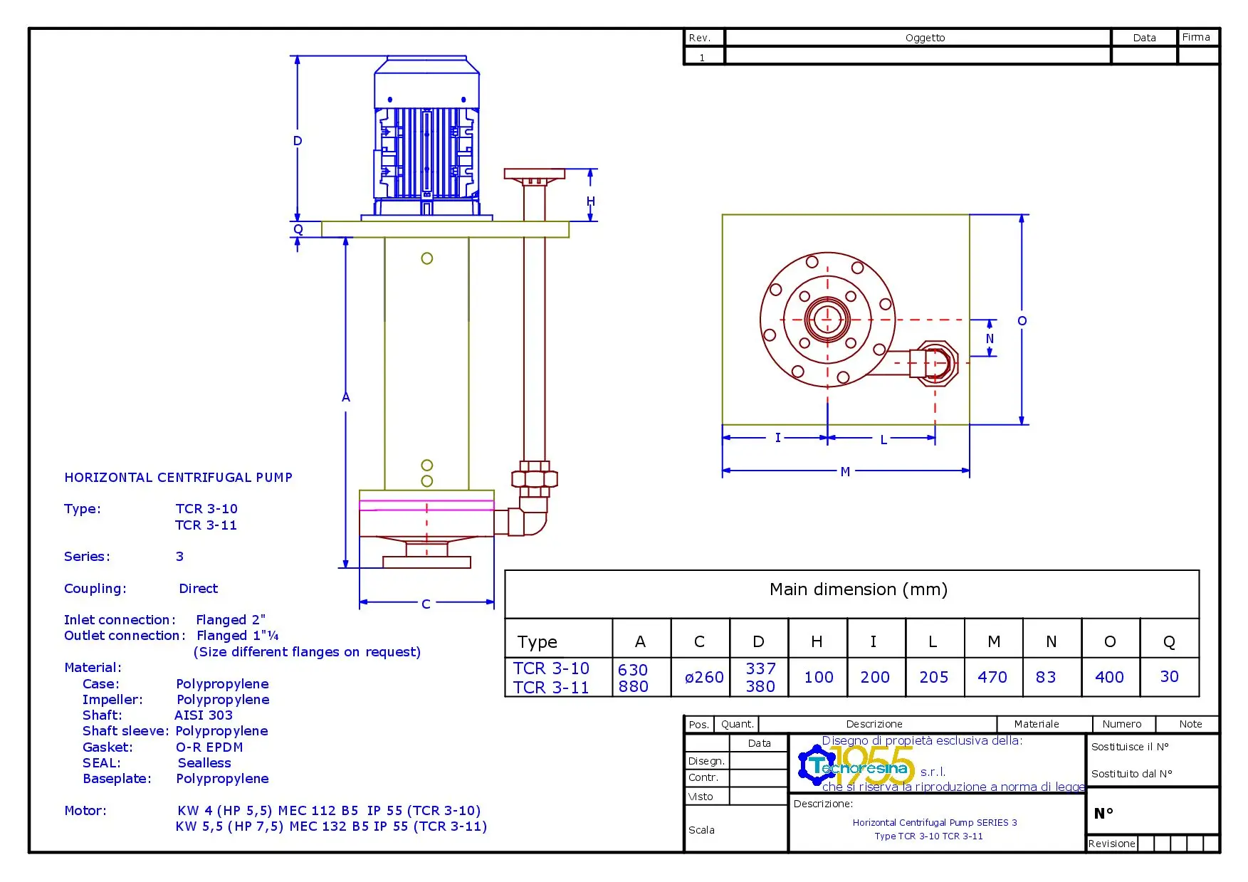 High-Capacity Centrifugal Pump for Food Processing - Offers Reliable Fluid Transfer and Hygienic Solutions