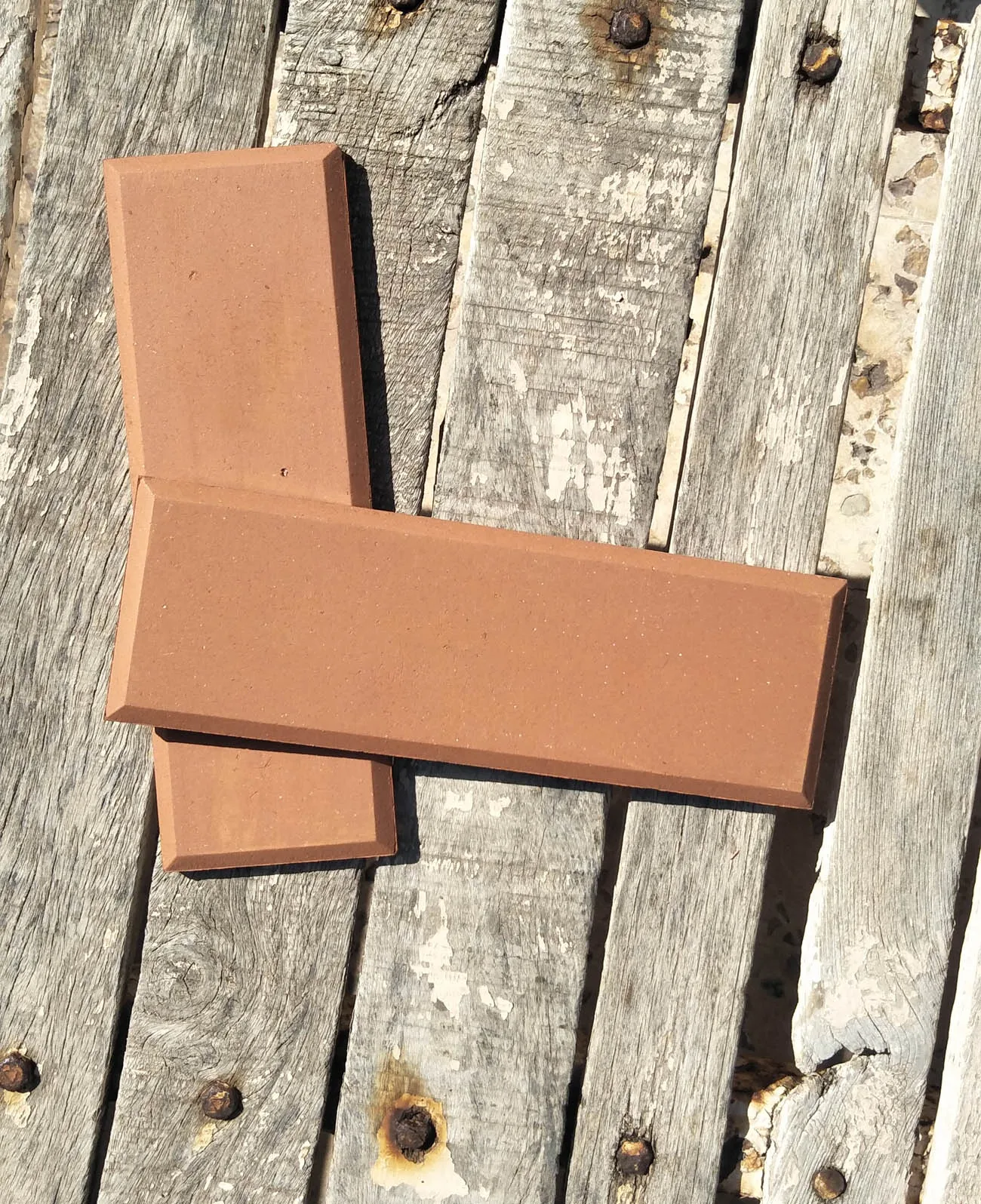 9X3 inch Red clay terracotta wall cladding and clay floor tiles for garden indoor outdoor floor and wall brick covering cladding