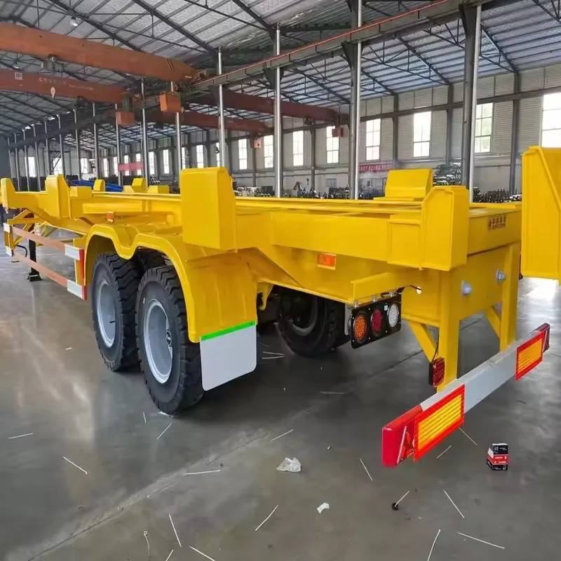 Semi truck trailer 20FT 40FT container chassis trailer truck