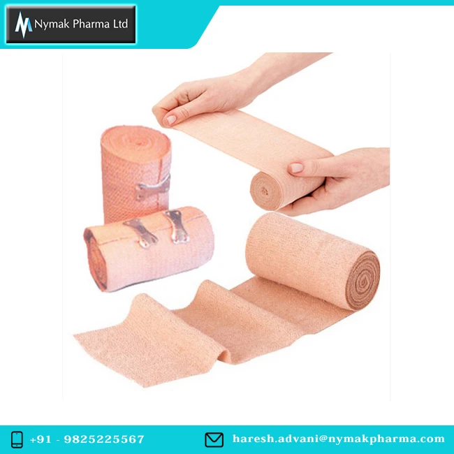 Orthopedic hot sale and good quality 100% cotton b.p. cotton elastic clip crepe bandage raw material