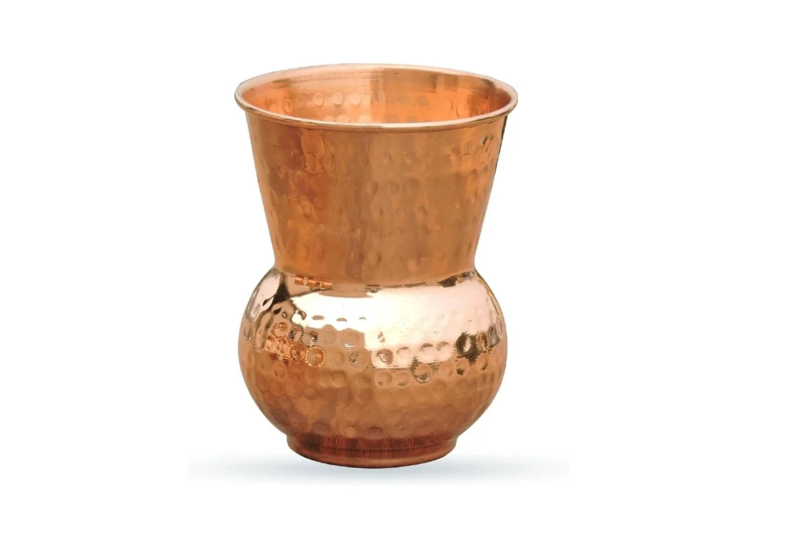 Pure Copper Hammered Tumbler Cups 11.8 Oz for Keeping Drinks Cold and Refreshing Premium Drinkware Experience