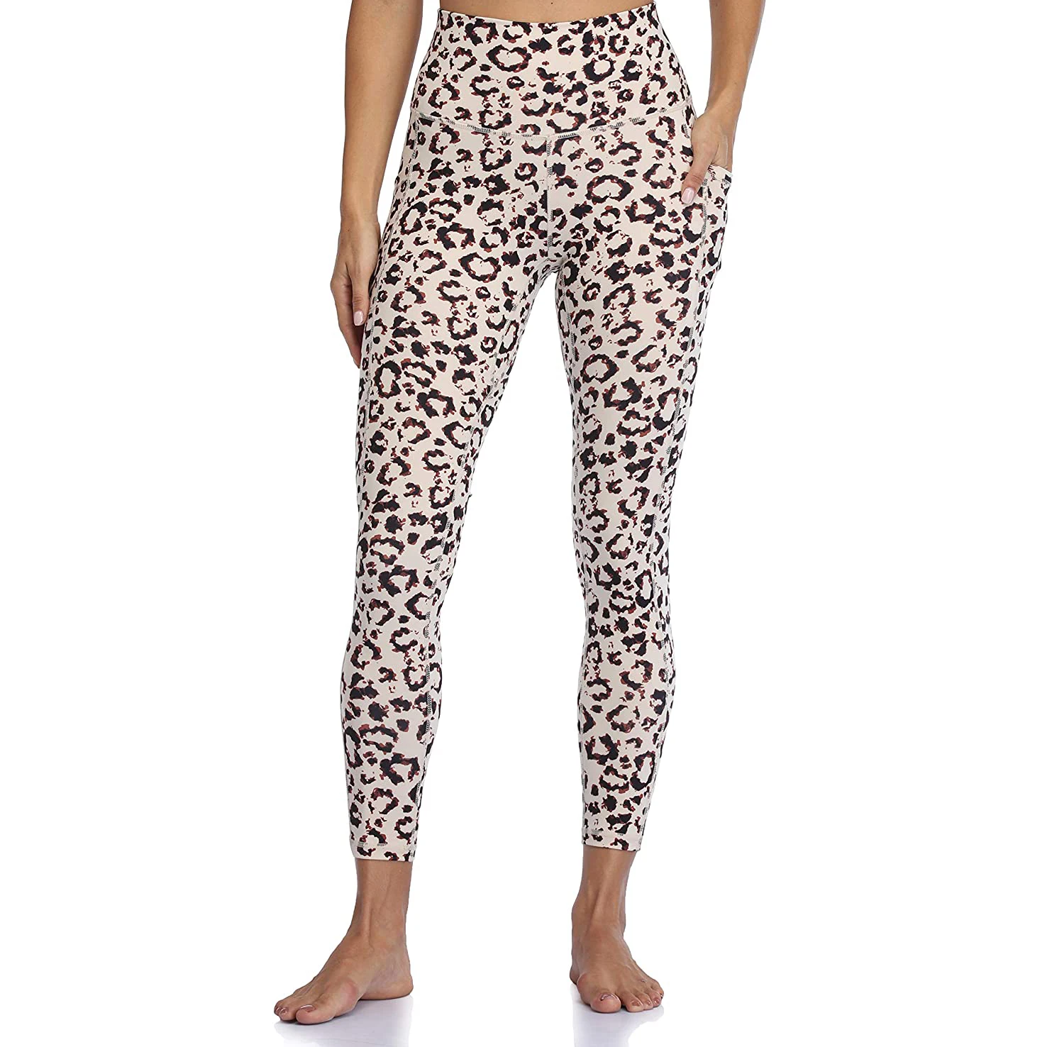 High Waist Seamless Yoga Pants Wholesale Custom Printed Women Winter Warm Sports Fitness Tights Leggings Breathable