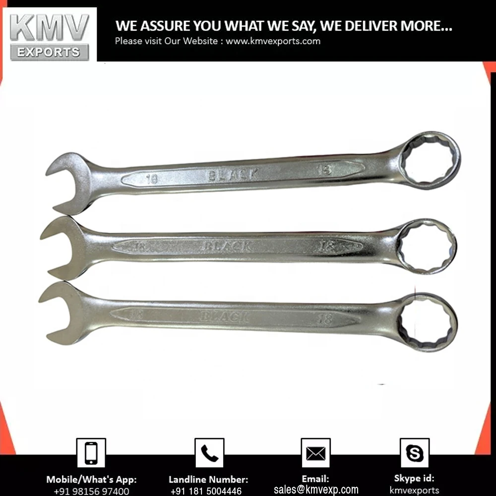 Latest SAE Sizes Flat Wrench 18mm American Standard Combination Spanner Available At Cheap Price
