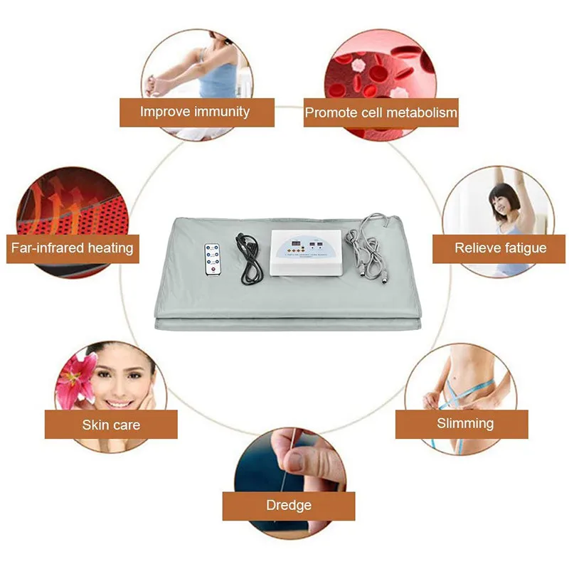 Perfect OEM/ODM Body Shaper Sauna Slimming Blanket Detox Anti Ageing Beauty Machine Infrared FIR Sauna Blanket