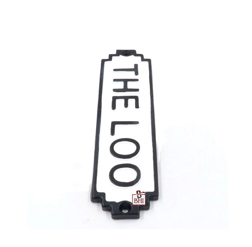 Чугунный дверной знак