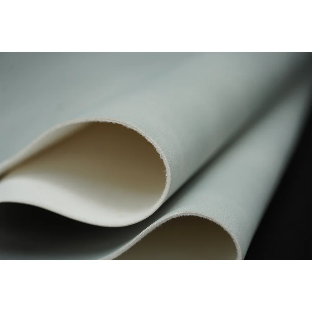 Selling Point Silver Imitated Microfiber Impregnation Faux Suede