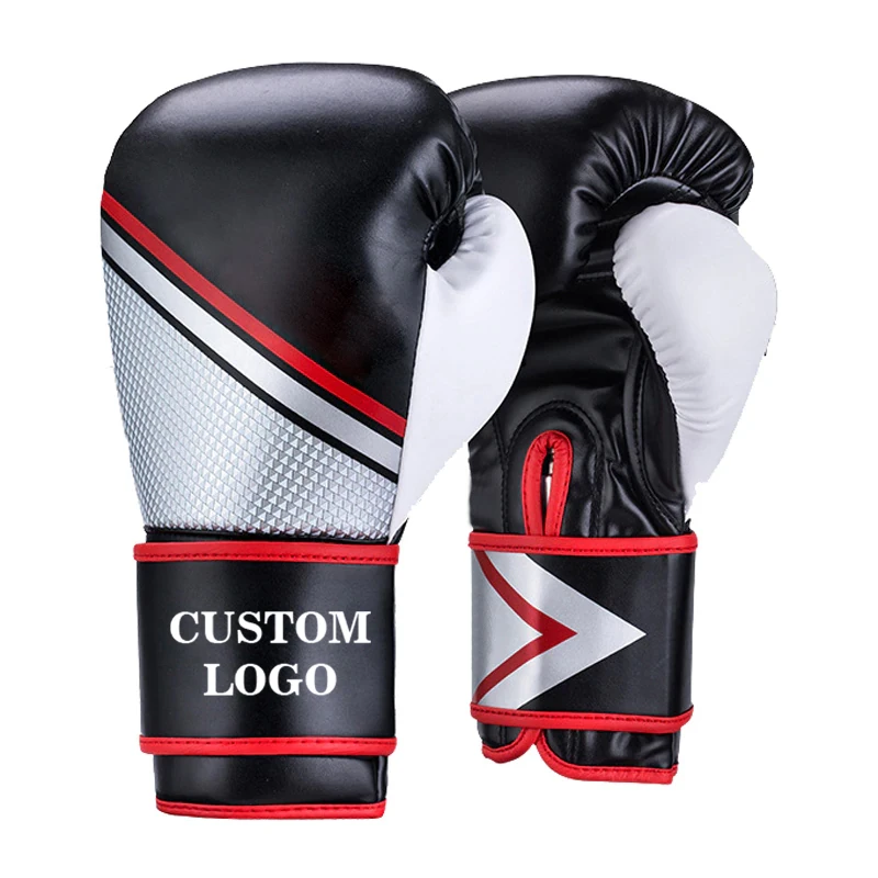 Best MMA Fighting Wear Genuine Cowhide Leather Made Lace Style 14oz Professional Boxing Gloves with customized logo printed