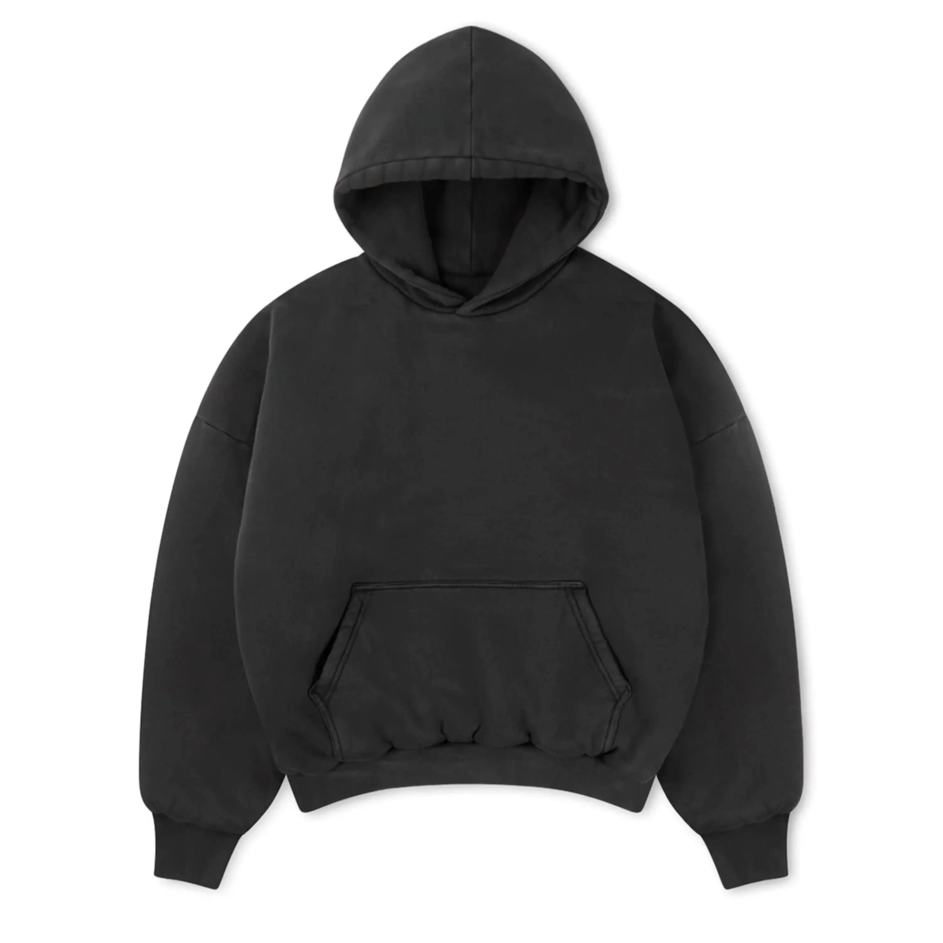 High Street Styles 500 Gsm Blank Heavyweight Hoodie Custom High Quality Loose Fit Unisex Mens Hoodies