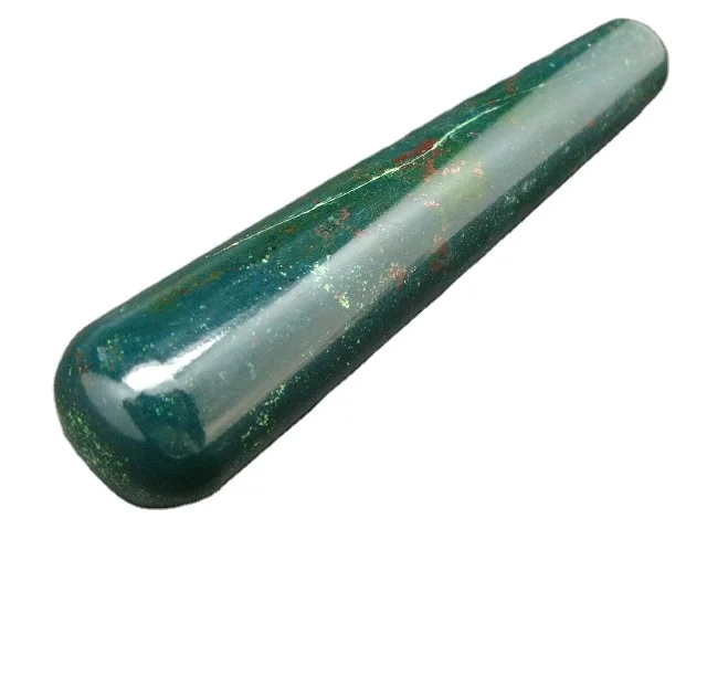 High Quality Natural Blood Stone Agate Yoni Wand Crystal Quartz Body Massager for Female Healing on Sale!