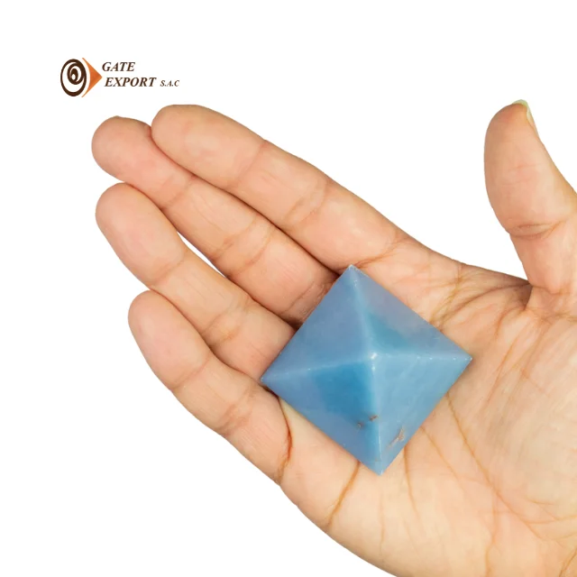 Перуанская 100% натуральная Пирамида целестит ремесленный камень украшение драгоценных камней хорошая энергия вибрация для любви и расслабления