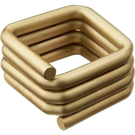 Made In India Metal Napkin Ring Hot Sale Bulk Supply Unique Napkin Tissue Collectable Metal Ring Gold Coated Made In India