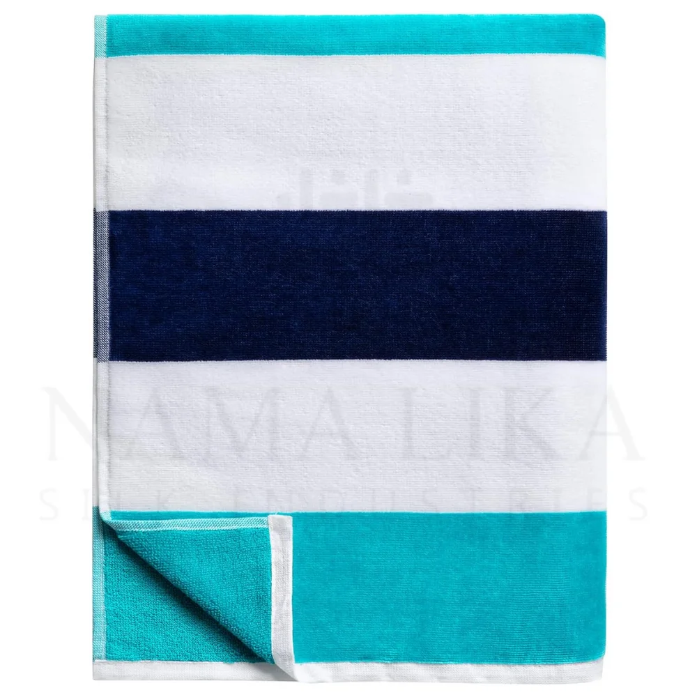 Factory Manufacturing Custom Designed 100% Cotton Pool Sand Travel Cabana Beach Towels Oversized Adults Logo Soft Striped Kids