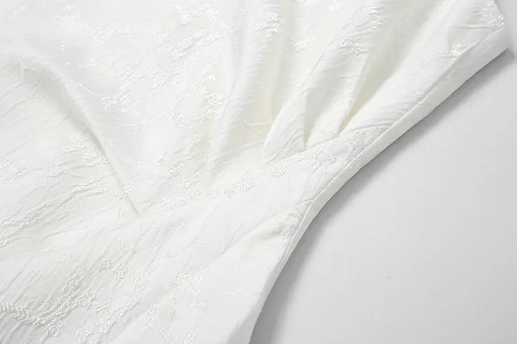 Whole sale best seller design Fancy elegant white dress for lady