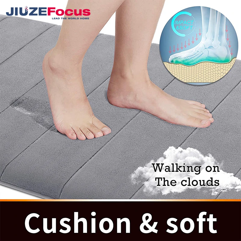 Противоскользящий ворсистый роскошный шениловый Впитывающий Коврик из микрофибры для ванной напольный коврик душа