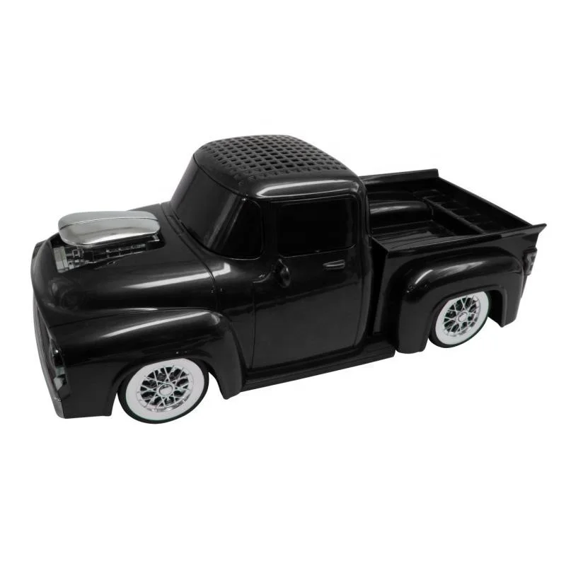 WS-538BT Car Shape Pickup Truck Speaker with TF USB FM AUX Handsfree LED Light Car Speaker