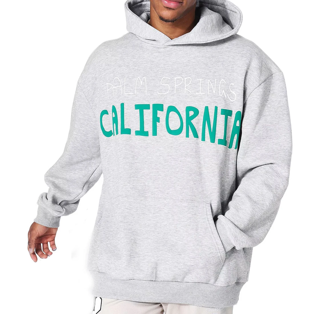 Custom 100% Cotton French Terry Blank High Quality Pullover Puff Printing Vintage Hoodie For Men