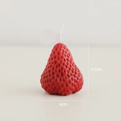 Romantic Love Fruit Strawberry Shaped Scented Candles Aromatic Candles Velas Aromatica for Home Decoration Wedding