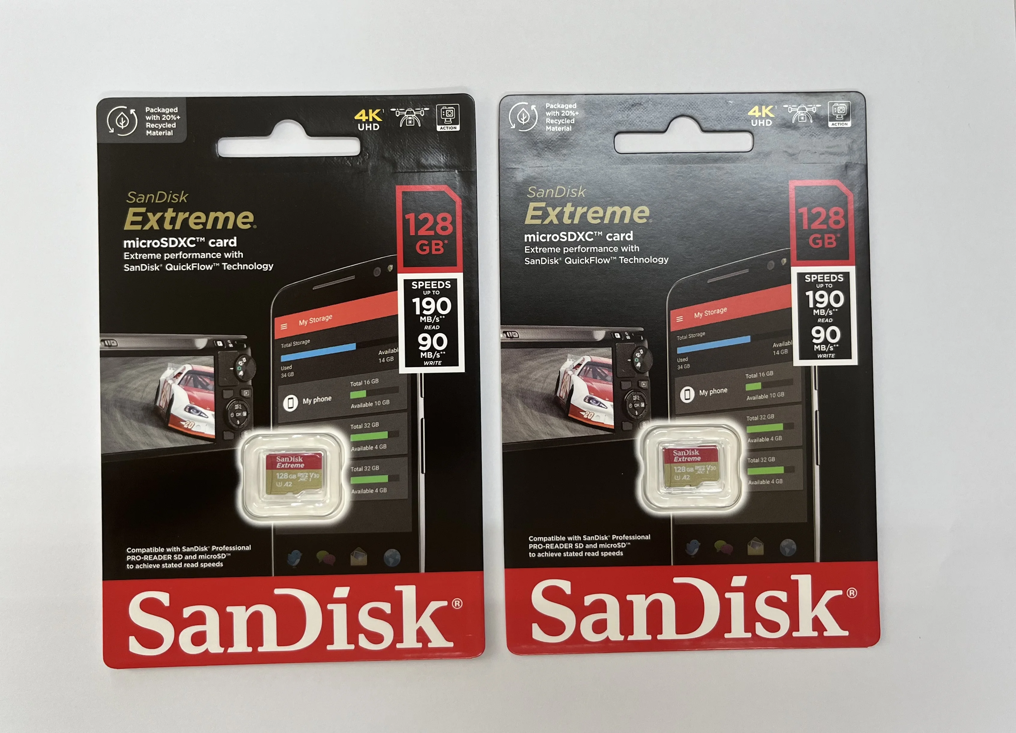 100% original Sandisk SDSQXAA-128G Micro Secure Digital Card For SDXC V30 128GB R190W90