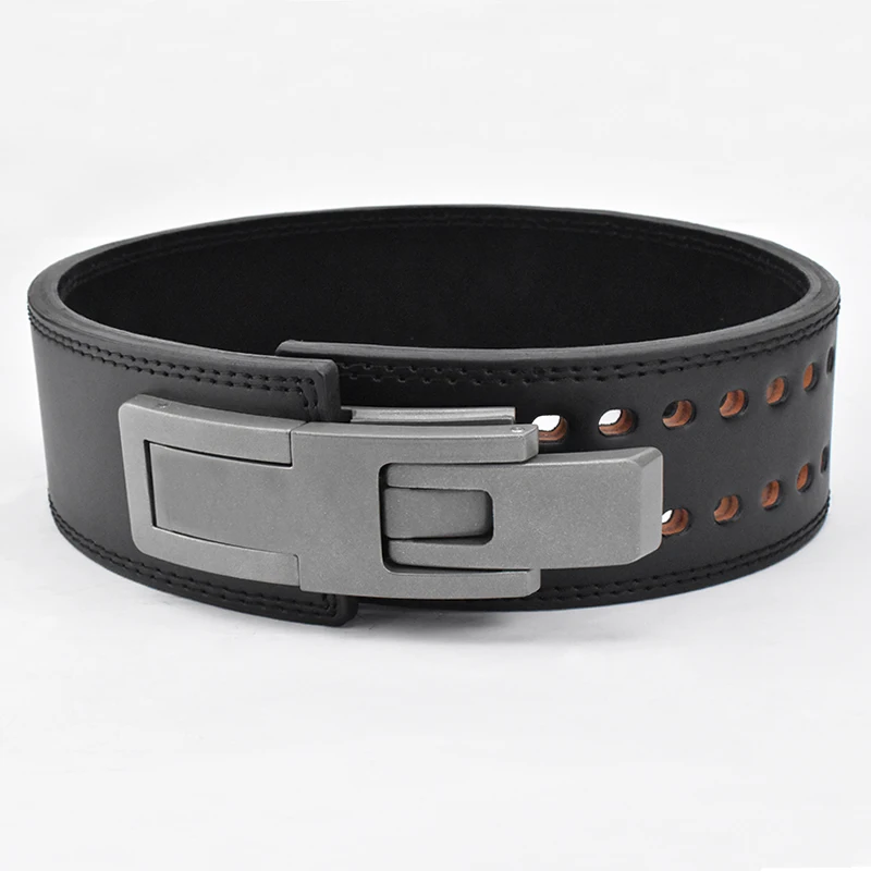 Women Powerlifting Lever Belt High Quality Heavy Duty Gym Fitness Workout Power Weight Lifting PU Leather Belt for Men