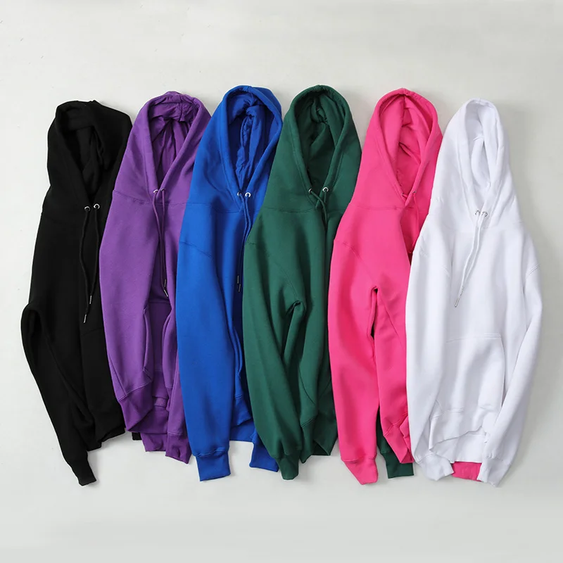 Custom Logo Blank Fleece Hoodies For Men High Quality Plus Size Pullover Hoodies Sweatshirts