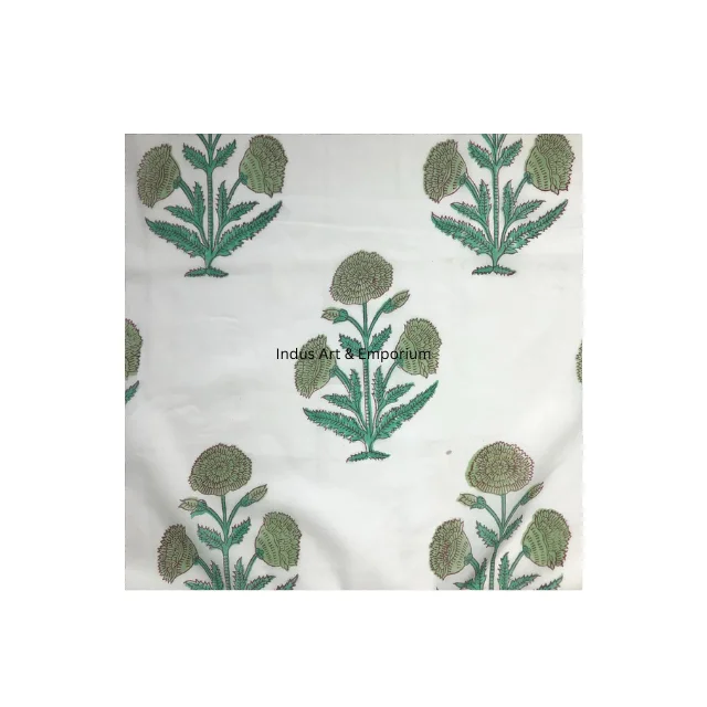 Gadh print Indian Hand Block Print Fabric 100% Cotton Natural Hand Dyed Eco friendly fabric for dresses