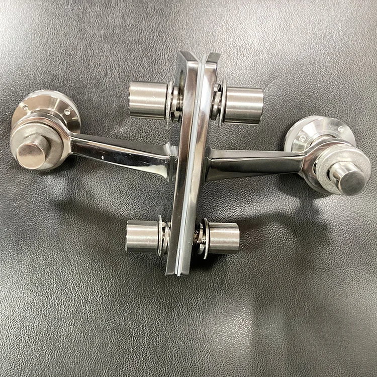 180 Degree Glass to Glass Stainless Steel Glass Canopy Spider Routel Connector Fittings