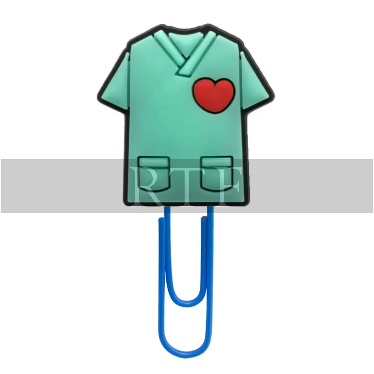 Metal Soft PVC Medical Series Heart Pill Stethoscope Student Nurse Paper Clip Bookmark Office School Supplies by RAW TO FINE