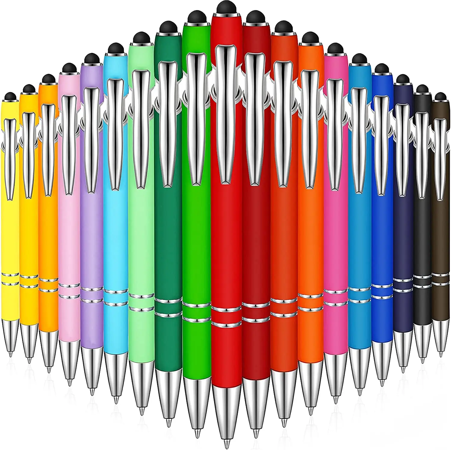 Hot Selling Promotional New Multifunction Ball Stylus Soft Touch Screen Pen 2 In 1 With Custom Logo Metal Ballpoint Pen