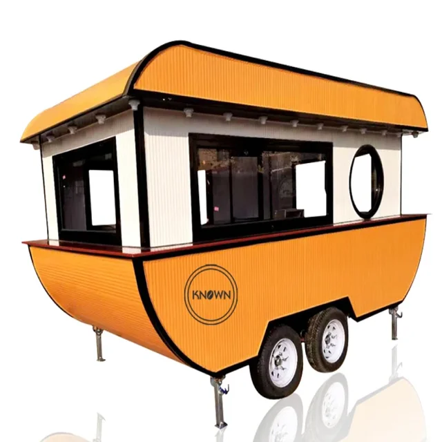 Food Carts Shop Mobile Trailers Food Trucks Mobile Food Trailer Pizza Dog Customized Hot Key Long Power Outdoor Packing Wheels