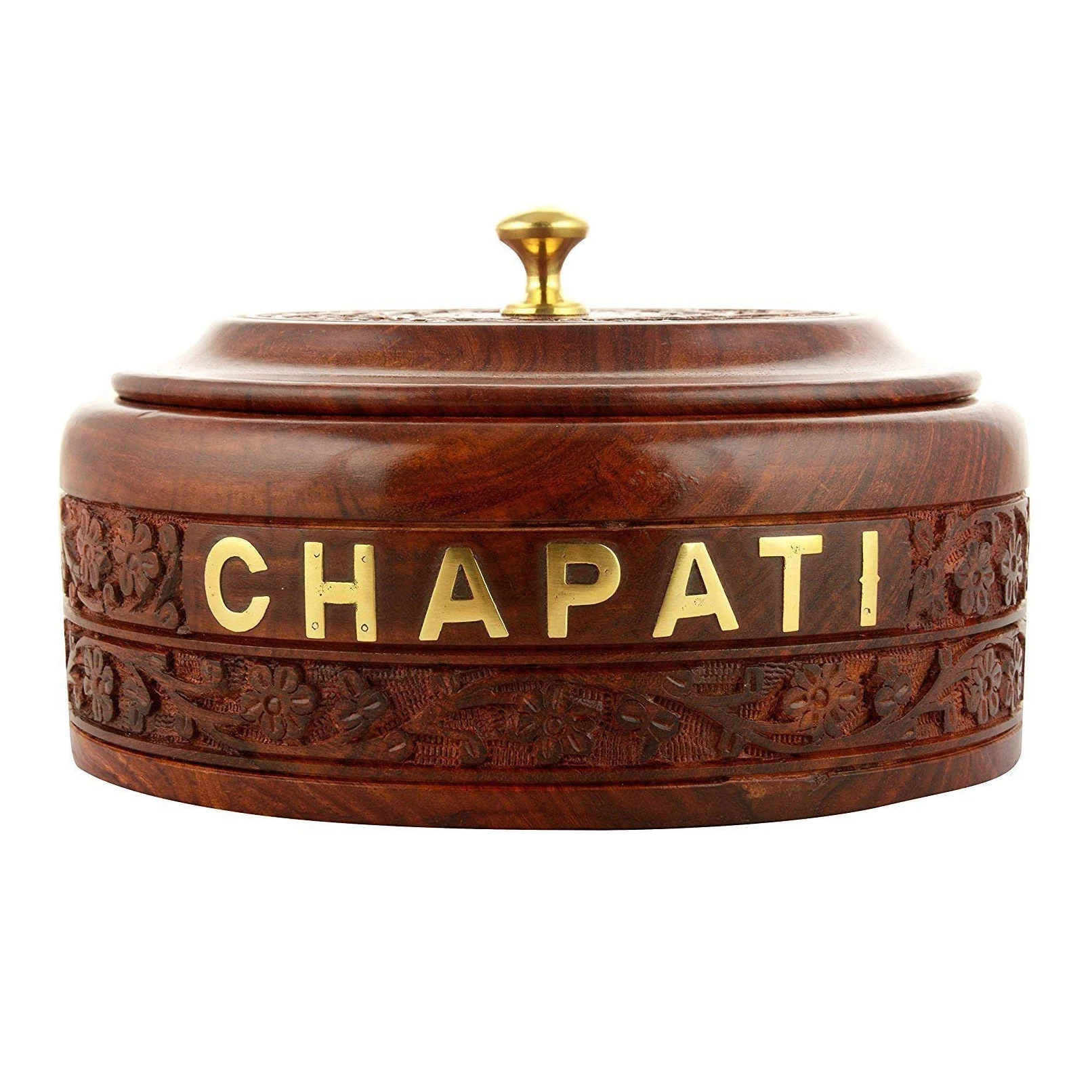 Metal Wood Serving Hot Pot Chapati Storage Server Pot For Home & Hotel Wedding Party Functions