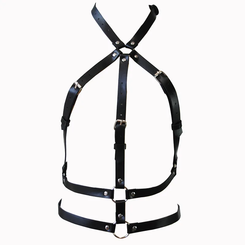 Women Sexy Body Harness Belt Bdsm Bondage Lingerie Garter Belt Leather Lingerie Leg Harness Punk Gothic Fetish Clothing