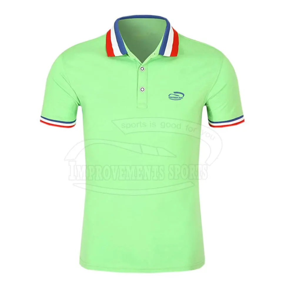 Simple Plain Color Polo T-Shirt Short Sleeve Breathable Men Polo T Shirt Made In Pakistan 2024 Top Quality