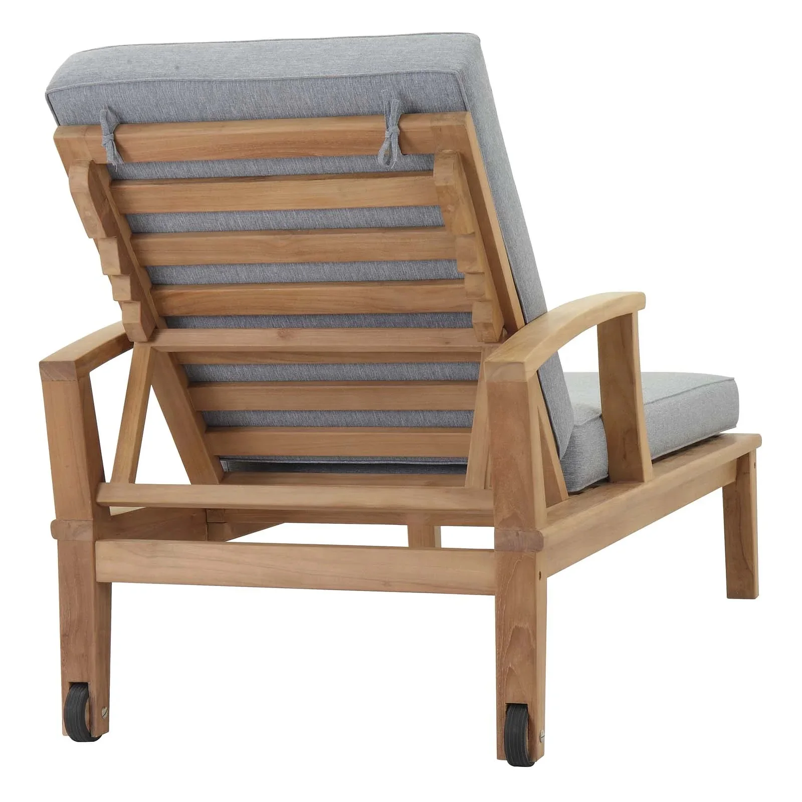 Outdoor Teak Sun Lounger Single Chaise
