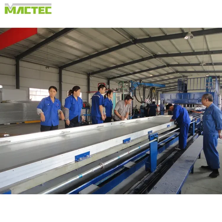 best price Tile Making Machinery rock wool insulation sandwich panel production line  roll forming machine