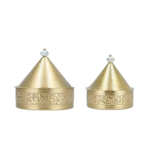 Casserole with lid Stainless Steel Handmade Hot Pot Round Arabian Design Supply To Qatar Bahrain Kuwait Saudi Arabia Gold