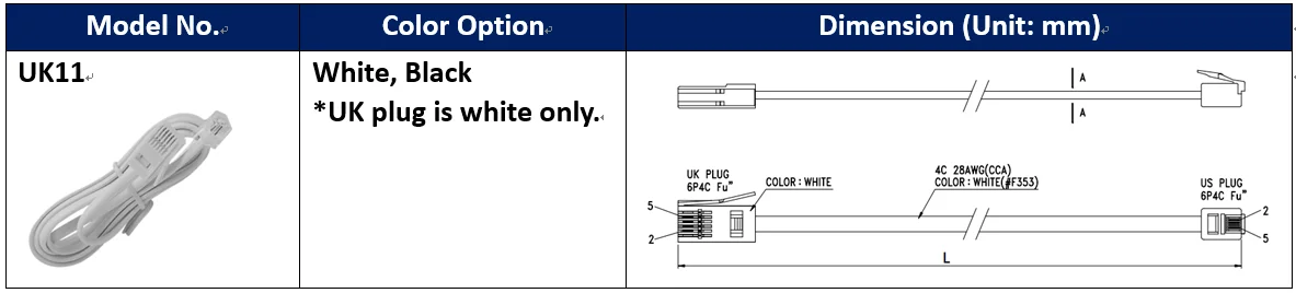 High Quality Telecommunication Equipment Customized UK Extension Lead