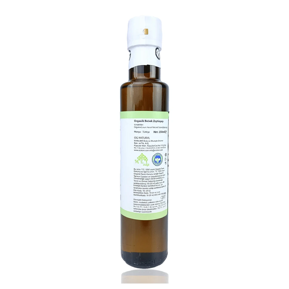 High Quality Extra Virgin Organik Baby Olive Oil 250 ML Natural Oil from Turkey Olive Oil for Baby Skin