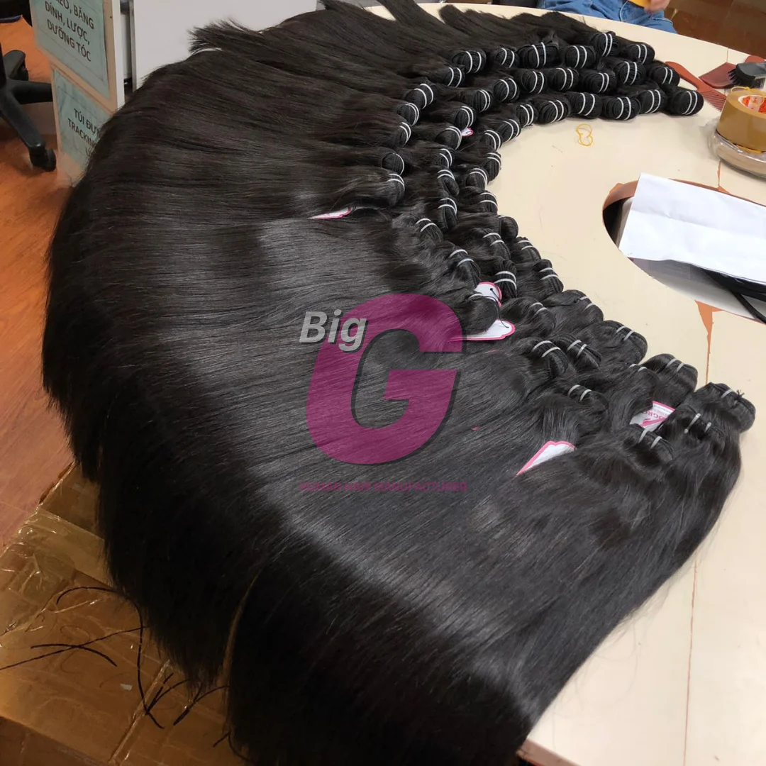 Wholesale Vietnam bone straight human hair remy virgin original ethical cuticle aligned hair