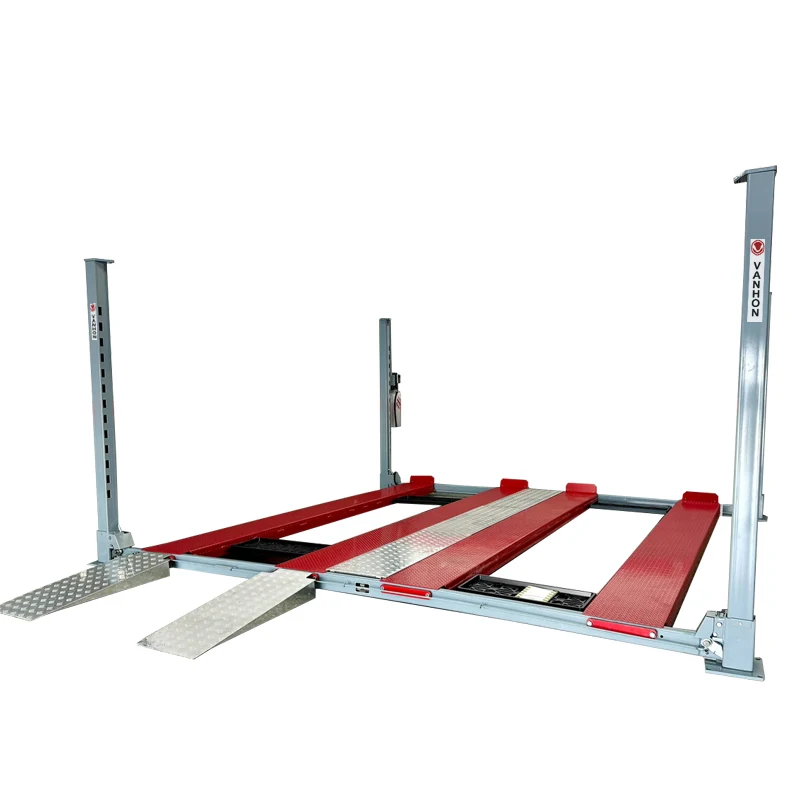 High quality 4.5ton 4 post car lift double car parking stacking lifts