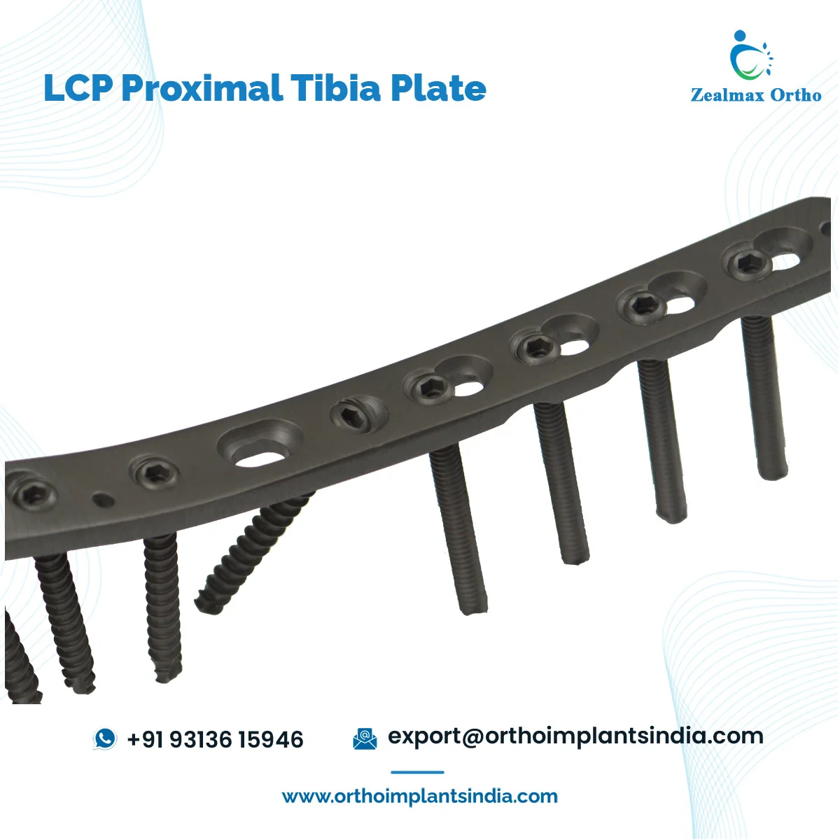 Huge Demand Customization Available Orthopedic Trauma Implants Tibia Bone Fracture LCP Proximal Tibia 3.5mm Raft Plate