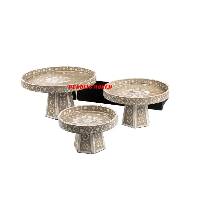Set of Three Metal Chocolate Bowl Traditional Design Handmade New Dessert Stand Classic Stylish fancy new Chocolate Bowl