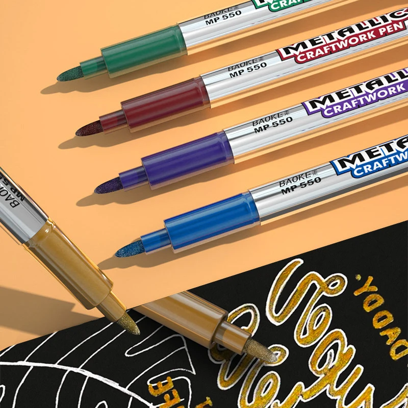 Baoke свободный металлический крафт Граффити Маркер ручка для рисования живописи художественные принадлежности MP550