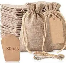 Jute Burlap Sand Bag and Hessian Drawstring Bag 100% Natural Eco & Weather Friendly Biodegradable from Bangladesh