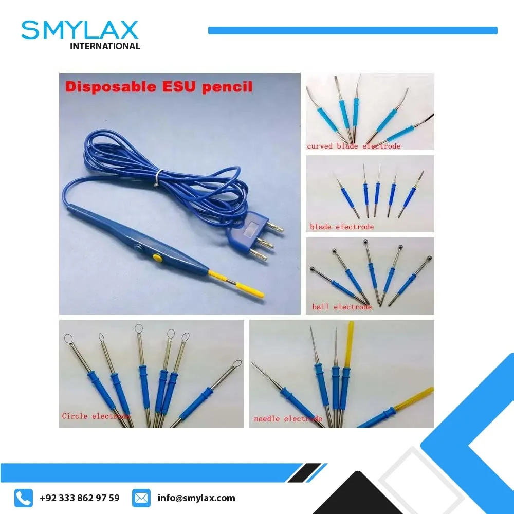 wholesale electrosurgical cautery pencil needle electrode 2.3670mm for disposable esu pencil 10pcs packing