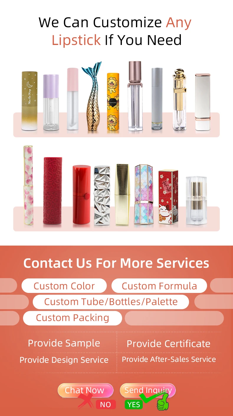 Wholesale Custom Waterproof Lip Gloss 2 in 1 Lipstick Highly Pigmented Vegan Matte Lipstick