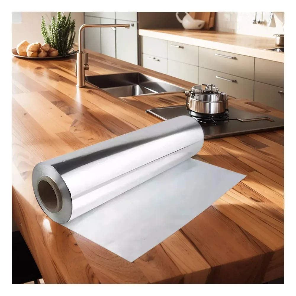 8011 Best Selling Jumbo Roll Aluminum Foil/12 Mic Household Kitchen Aluminum Foil Roll Food Aluminum Foil Paper